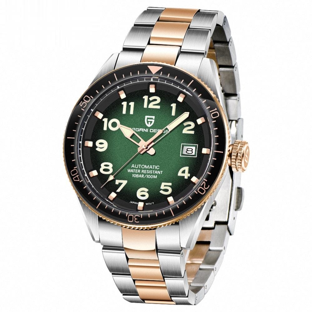 316L solid stainless steel band mechanical mens watch manufacturer