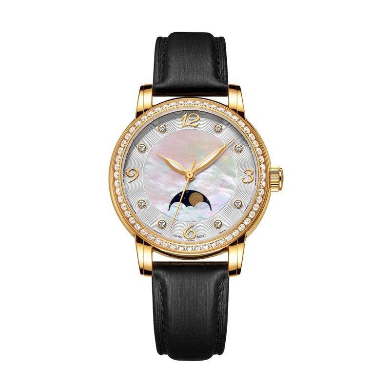 Authomatic Brand Luxury Wrist Watch Leather Band Quartz Luxury Fashion Gold Women Quartz Watches