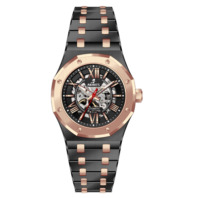 High Quality Fashion Gold Plated Wrist Luxury Men Custom Logo Automatic Mechanical Watch Waterproof Mechanical Watches