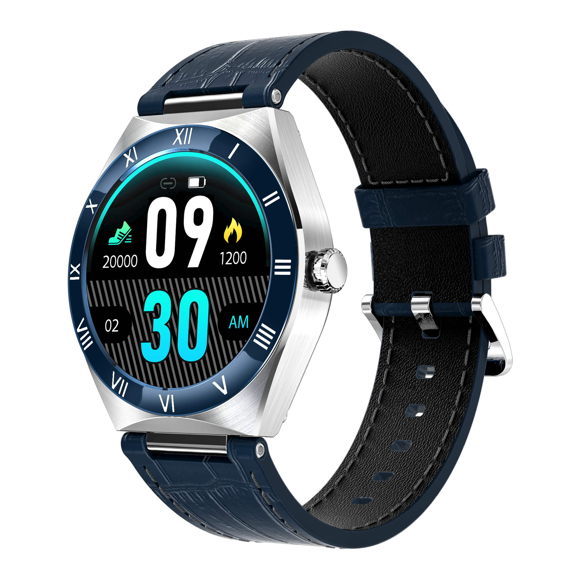 High Resolution Full touched fitness tracker rotating crown UI change IP67  bluetooth calling smart watch