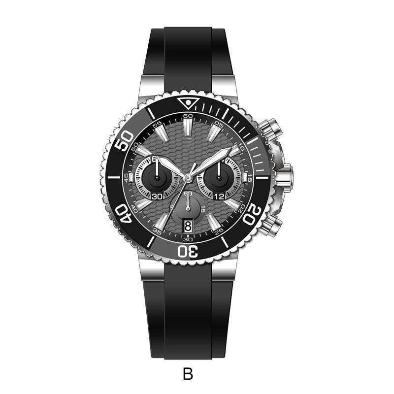 Private Label Classic Waterproof Customized Dial Luxury Waterproof Men Business Chronograph Men Quartz Watches